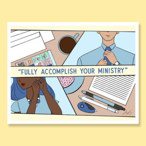 Fully Accomplish Your Ministry JW letter writing field service for pioneer brother or sister as greeting card