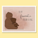 Favorite huggable bears to my favorite person to hug bear hug family friend parent child greeting card