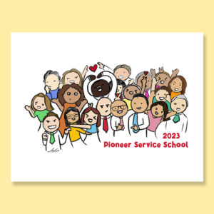 2023 In Person Pioneer School Group Pose Card