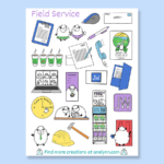 Sheep JW planner stickers for field service ministry ldc metro literature card tract brochure