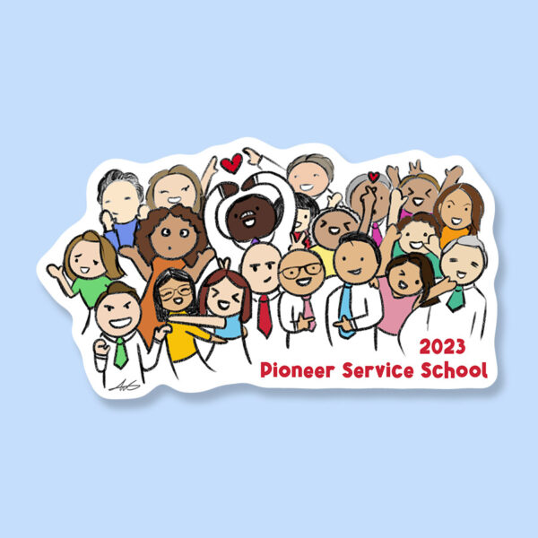 2023 In Person Pioneer School Group Pose Magnet Sticker